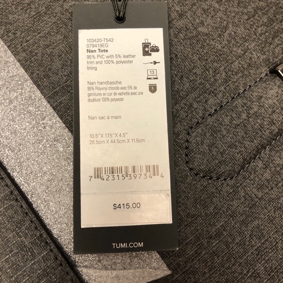 Stanton Nan Laptop Tote, Black, One Size - Picture 3 of 3